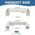thumbnail image 2 of Uxcell Durable Plastic Pull Handles for Kitchen and Furniture Hardware Use 120mm Grey, 2 of 7