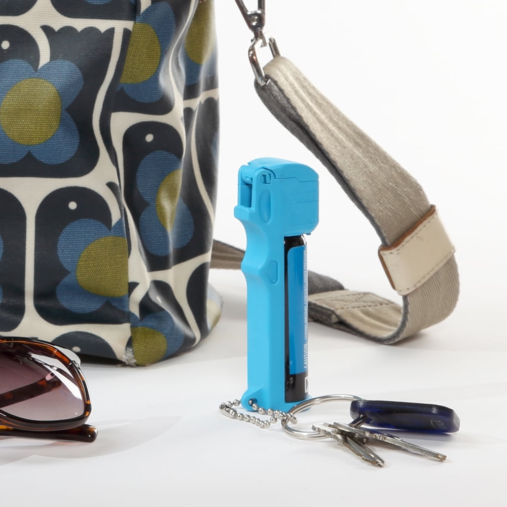 Mace Brand PepperGard Pepper Spray, Max Strength OC Pepper Formula with UV Detection Dye & Key Chain, Blue (1-Pk)