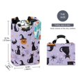 thumbnail image 2 of Yayeee Freestanding Laundry Hamper with Handle Collapsible Large Storage Basket for Clothes, Purple Halloween Pumpkin, 2 of 7