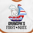 thumbnail image 4 of Inktastic Grandpa First Mate Grandchild Sailing Boys or Girls Baby Bib, 4 of 4