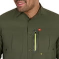 thumbnail image 4 of The American Outdoorsman Blackfoot River Long Sleeve Fishing Shirt - UPF 30 Protection Quick-Dry & Moisture-Wicking Fabric (Jungle Green, Large), 4 of 7