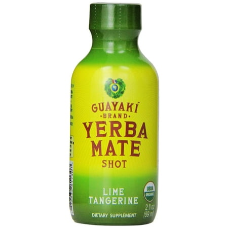 Guayaki Yerba Mate Shot Dietary Supplement, Lime Tangerine, 2 Fl (The Best Yerba Mate)