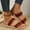 Red, variant on WILLBEST Boot Slippers Women's Casual Slippers Fashionable and Lightweight for External Wear Flat Bottomed Sandals for External Wear