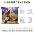 thumbnail image 5 of Orinice Pyramids Horse Camel Graphic Decorative Pillow Cover 1PC 20x20in, 5 of 5