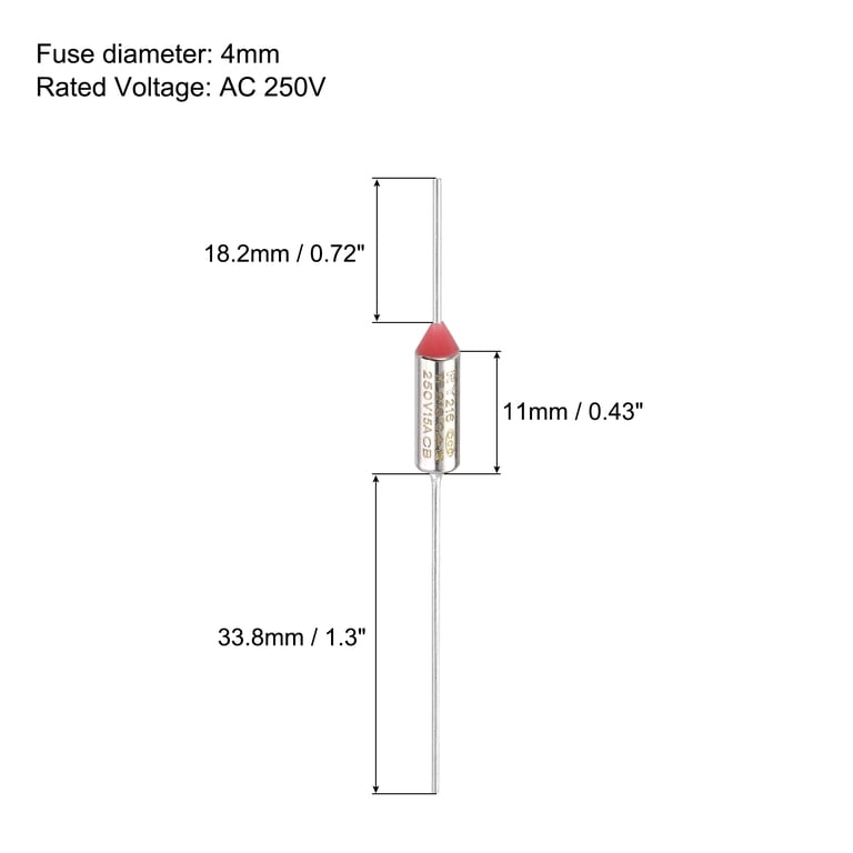 5stücke SF119E Thermische Abschaltungen Sicherung 121 ° C Celsius Grad 10A 25 BL 5stücke SF119E Thermische Abschaltungen Sicherung 121 ° C Celsius Grad 10A 25 BL