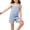 P162 Blue, variant on Tfken Girls Overalls Summer Sleeveless Comfy Casual Romper With Pockets Soft Daily Wear Child Fashion Clothes Size 4-5 Years Blue