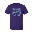 thumbnail image 2 of Ford Mustang GT The Boss Retro Neon Vintage | Mens Cars and Trucks Graphic T-Shirt, Purple, Large, 2 of 4
