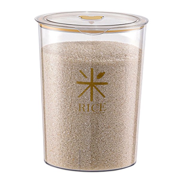 Caja Alimentos Secos para El Arroz A Prueba Insectos Tanque Humedad (M) Amarillo