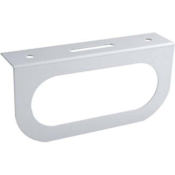 United Pacific 20401 Oval Stainless Light Bracket w/ Flange - 1 Hole