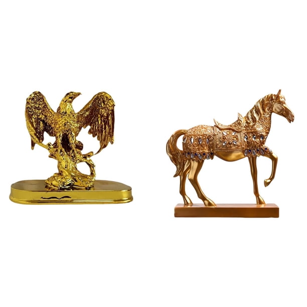 Escultura,Estatua de resina,figura decorativa para el hogar.,Esculturas de animales coleccionables,Estatuas de caballos,Estatuas de caballos Figura de caballo Figura de caballo