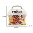 thumbnail image 5 of Kids Tool Set,Pretend Play Construction Toys with Children's DIY Toy Sets, Children's Tool Sets, DIY Toy Engineer Tools, Birthday Gifts For Boys And Girls Aged 3, 4, 5, 6, 7, 8, 5 of 8