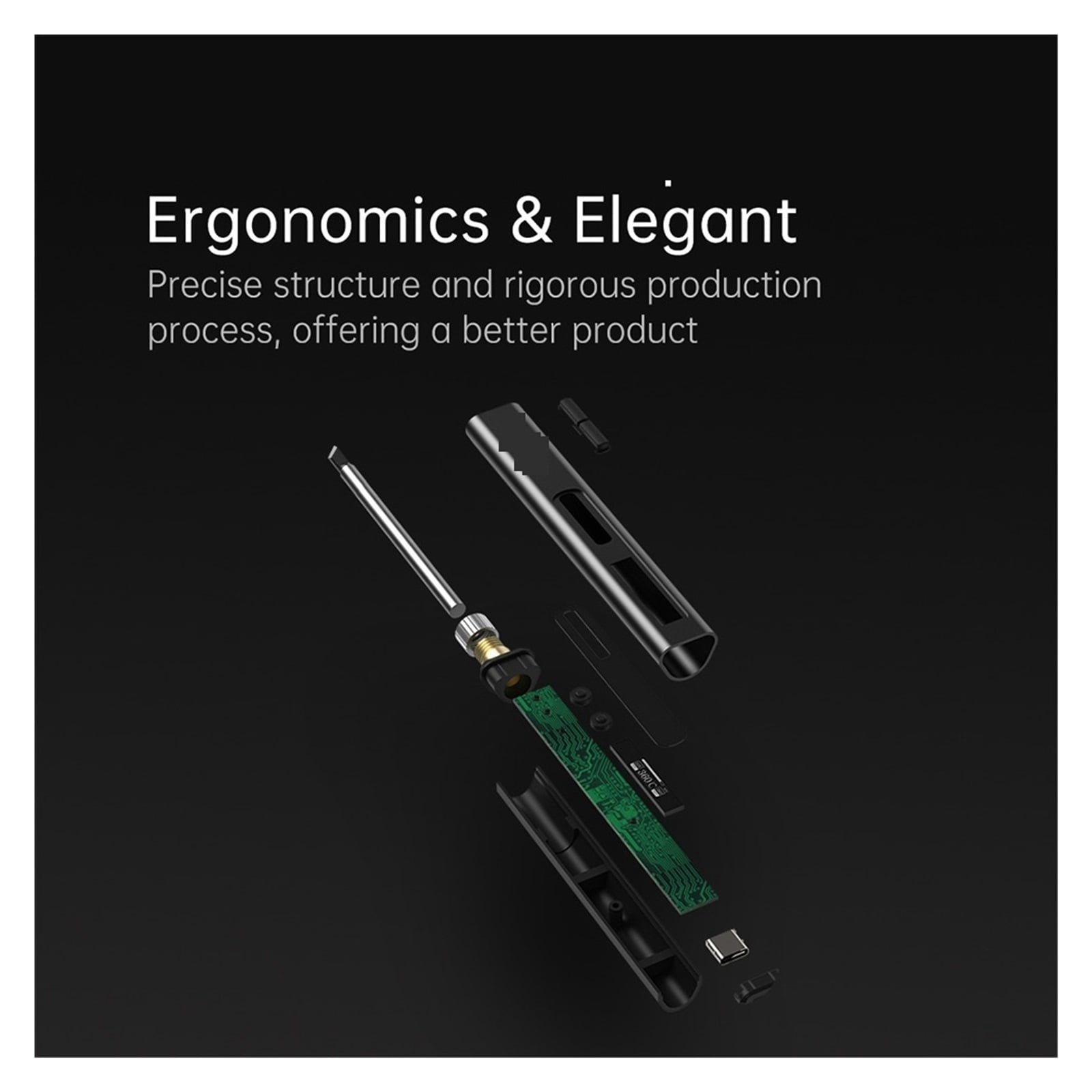 Smart Electric Soldering Iron Kit,Heat Welding Repair Tools,65W Portable Rework Station Tips Welder Temperature Adjustable ,High Temperature Resistant