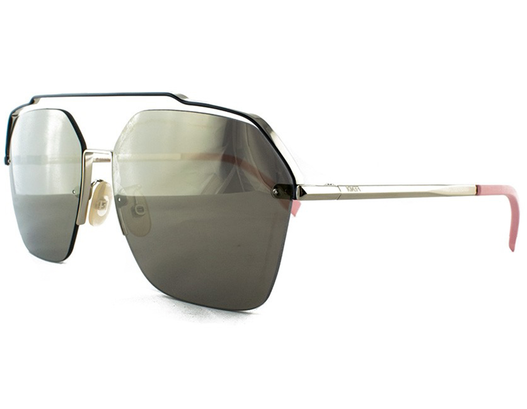 Fendi Light Gold Gray Ivory Mirror Sunglasses Guatemala | Ubuy display picture 3