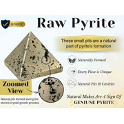 Raw Pyrite Crystal Pyramid – Natural Healing Stone (1.5 Inch)