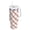 Red and Cream Diamond Shapes, variant on 40 oz Tumbler With Handle Stainless Steel Insulated Tumbler With Lid for Car Cup Holder Light Blue and White Checkered