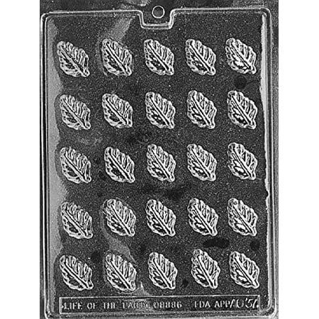 

Candyland Crafts Spearmint Leaves Chocolate Candy Food Safe Plastic with Durable and Reusable Mold |AO037 - (1 Pack)