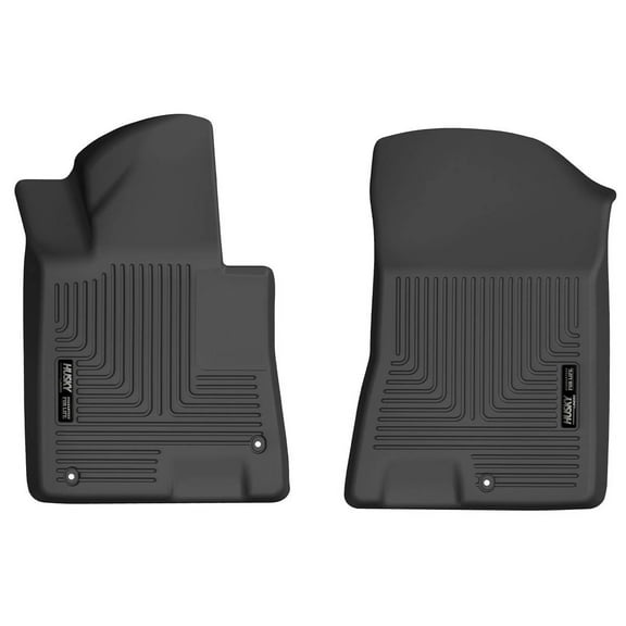 Husky Weatherbeater Floor Mats Fit 2021-2025 Hyundai Sonata 2.5L L4 Excl. Hybrid/Kia K5 Front Black 2 Pc