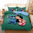 thumbnail image 1 of Disney Lilo &amperio; Juego de ropa de cama de lujo de Stitch, funda nórdica, colcha de lino para decoración de dormitorio de niños y adolescentes zhangyuxiang LED, 1 of 2