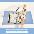 thumbnail image 3 of 2 Pack Flip Folders with Clear PVC Window Binder Pouches 3-Ring Binder Organizer for Office & Home Various Poses Chickens Pattern, 3 of 6