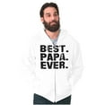 thumbnail image 3 of Best Papa Ever World's Coolest Dad Zip Hoodie Sweatshirt Men Brisco Brands M, 3 of 6