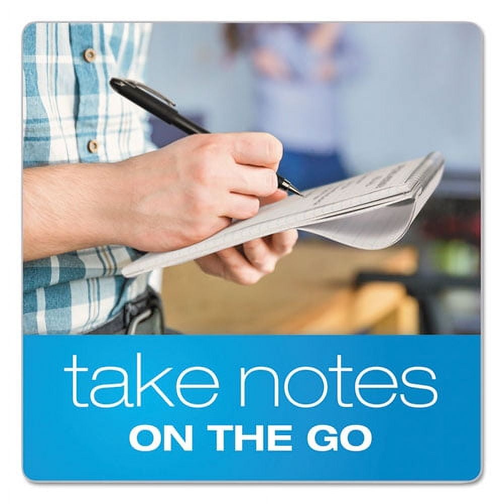 "Second Nature Recycled Notepads, Gregg Rule, Randomly Assorted Cover Colors, 70 White 4 X 8 Sheets | Bundle of 10 Each"