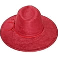 thumbnail image 2 of Fedora Hat for Women and Men, Classic Winter Wide Brim Felt Panama Hat Adjustable Suede Western Jazz Cap, 2 of 7