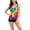 Multicolor, variant on VBVC Womens Swimsuits Plus Size Strapless Tankini Swimsuit Summer Tropical Floral Print Beachwear Tummy Control 2 Piece Swimsuit Swimdress with Shorts