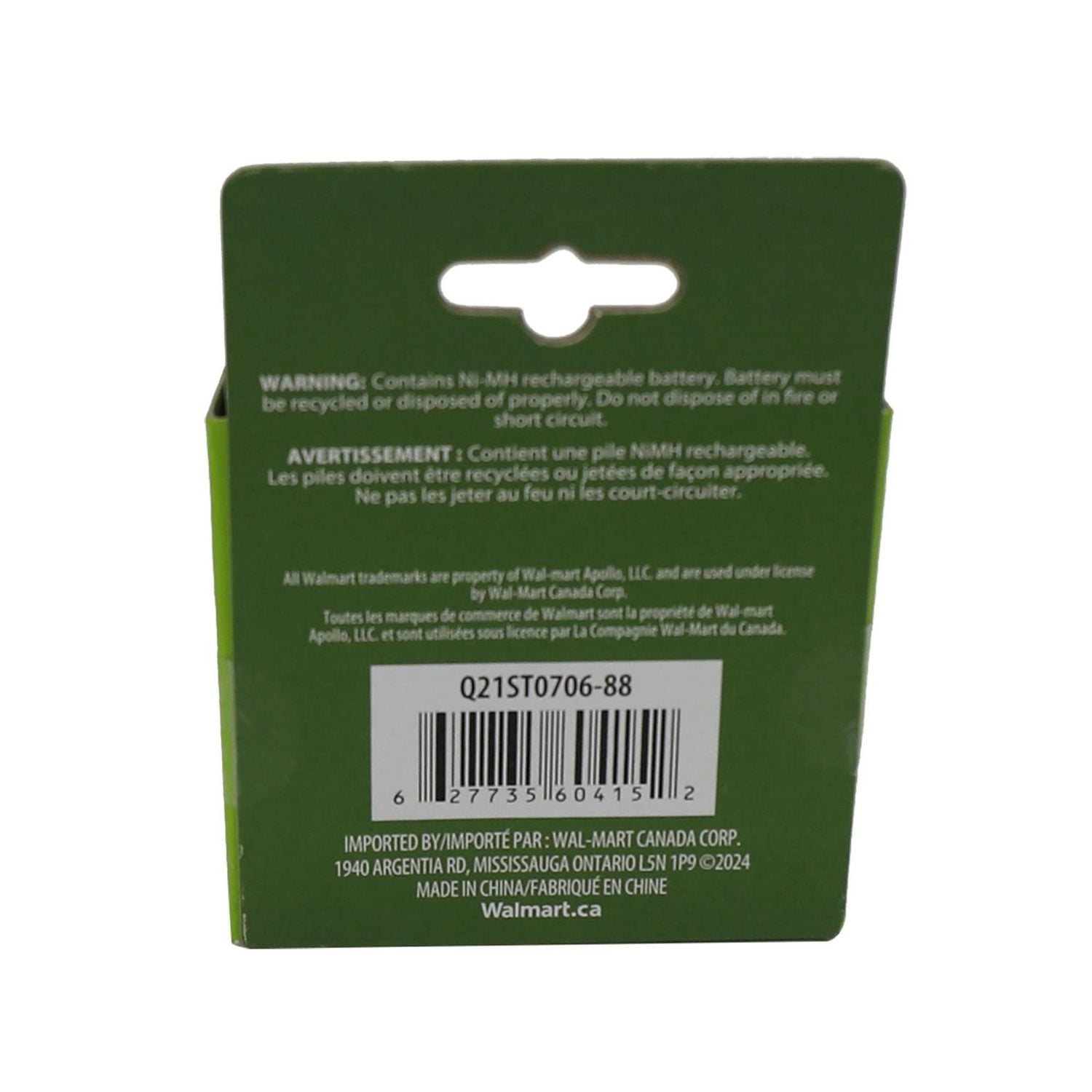 Mainstays Rechargeable Batteries For Solar Lights