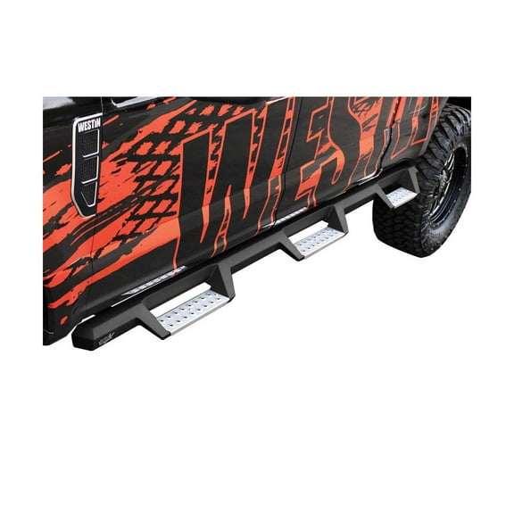 Westin 56-5346852 HDX Stainless Drop Wheel To Wheel Nerf Step Bars Fits select: 2021-2022 CHEVROLET SILVERADO, 2019-2020 CHEVROLET SILVERADO C1500 LT