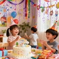 thumbnail image 3 of Dserhfy 6 Pcs Colorful Ceiling Swirl Foil Decorations Plastic Hanging Spiral Streamers for Wedding Birthday Graduation New Year Party Decoration, 3 of 8