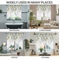 thumbnail image 3 of Eucalyptus Leaves Swag Valances for Windows, Kitchen Window Curtains Over Sink, Summer Botanical Green Watercolor Window Treatment Curtains for Living Room/Bedroom Curtains 2 Panel Sets 36"x45", 3 of 8