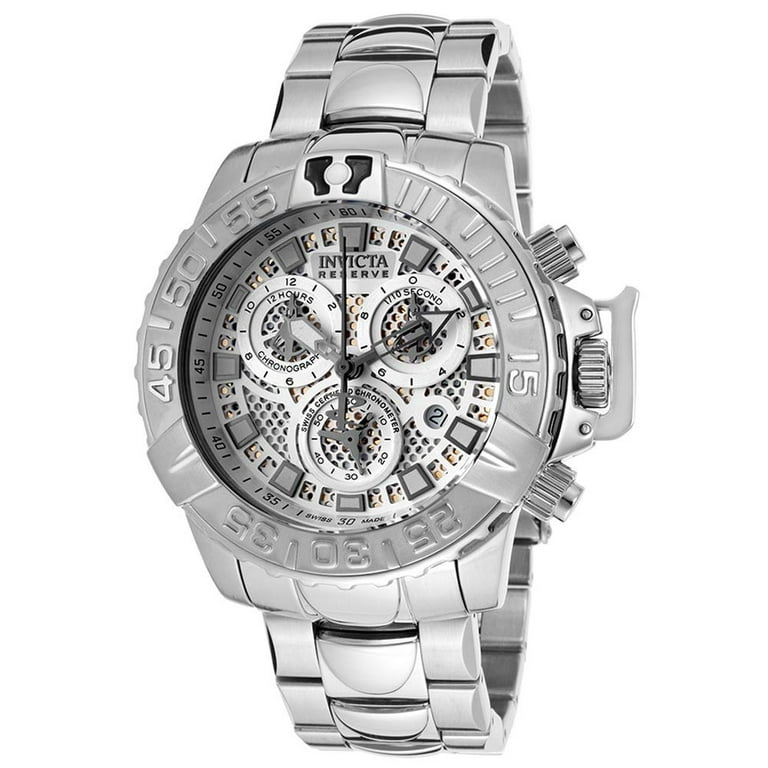Invicta Men's 14487 Subaqua Noma II Chronograph Silver Perforated