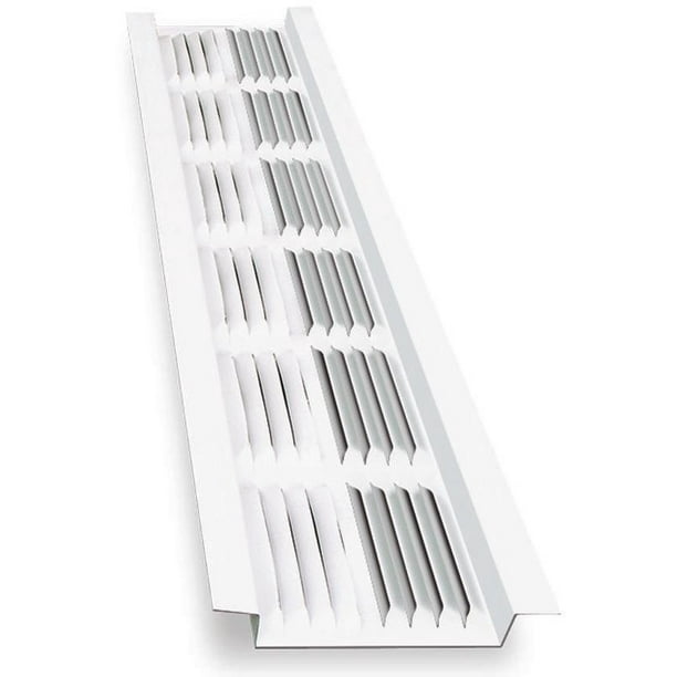 Master Flow LSV8W Soffit Vent, Aluminum, White