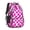 Pink and White, variant on Blue and Black Wavy Checkered Pattern Backpack for School, Cute School Bag with Adjustable Shoulder Straps and Padded Back, 16.9"x12.6"x5.9"