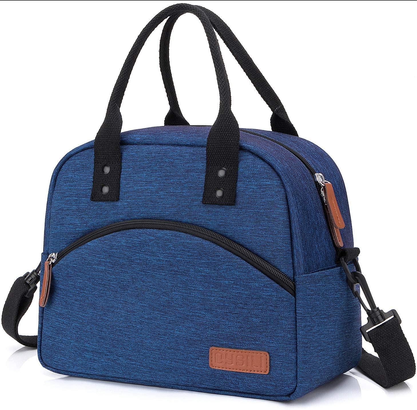 Insulated Lunch Box Bag with Detachable Shoulder Strap & Carry Handle,Leak Proof 