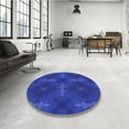thumbnail image 3 of Ahgly Company Indoor Rectangle Patterned Cobalt Blue Area Rugs, 2' x 3', 3 of 6