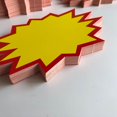 thumbnail image 5 of 50 Pcs 25x16cm/9.8x6.2 Inch Yellow Blank Store Sign Retail Sign Price Tag, 5 of 5