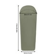 thumbnail image 2 of Travel Adult Sleeping Bag Liner Light Weight Sleep Sack Travel Sheets for Backpacking Camping Easy Care Full-Length Comfortable Sleeping Solution, 2 of 6
