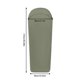 thumbnail image 3 of Sleeping Bag Liner Light Adult Sleep Sack & Travel Sleep Sack Travel Sheets & Camping Sheet Backpacking Hotel Hostels Comfy & Easy Care Full Length, 3 of 7