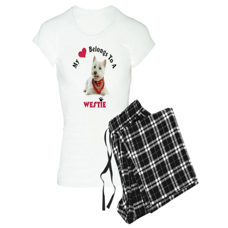 CafePress My Heart Belongs To A Westie Pajamas Women s Light Pajamas