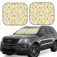thumbnail image 6 of Kdxio Flowers And Butterflies Print 2-Piece Sun Shade Front Windshield - Foldable Car Front Window Sunshades For Most Sedans Suv Truck, 6 of 6