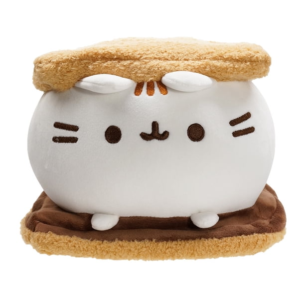 Peluche de gato gordo con forma de galleta de chocolate kawaii, almohada de peluche suave para acompañar el sueño, juguete de decoración del hogar, regalos de cumpleaños para niños