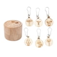 thumbnail image 2 of 6Pcs Wooden Crochet Stitch Marker Round Crochet Latch Rings Marker DIY Removable, 2 of 9