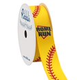 thumbnail image 2 of Ribbli Grosgrain Baseball/Softball Home Run Stitching Ribbon,7/8-Inch x 10-Yard,Yellow/Black/Red, 2 of 4