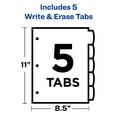 thumbnail image 5 of Avery Big Tab Write & Erase Plastic Dividers, 5 Tabs (16129), 5 of 9