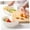 #1-A【2 Side Dish Plates】【Elevate your space】, variant on Vegetable Tray Food Prep, Multi-compartment Kitchen Organizer for Hot Pot Ingredients and Side Dishes, Open Serving Platter with Artisanal Craftsmanship, Topliu