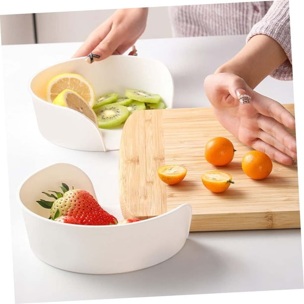 Bandeja para Verduras, Plato Multicompartimento para Preparar Alimentos, Elegante Solución de Almacenamiento En La Cocina, Material Duradero de Alimenticio, Ideal para Servir Postres, Barbacoas y Oll
