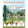 thumbnail image 4 of KFFKFF Temporary Fence with Posts, 3 x 98.4 FT Plastic Mesh Fencing, Garden Safety Netting with Double-Spike Stakes & Guy Ropes, Ideal for Dogs, Chickens, Plants, and Outdoor Spaces, 4 of 9