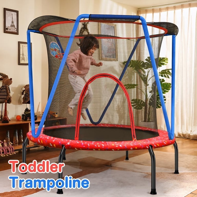 Zupapa 54inch, 66inch Mini Trampoline for Kids 2-8 Years, No-Gap