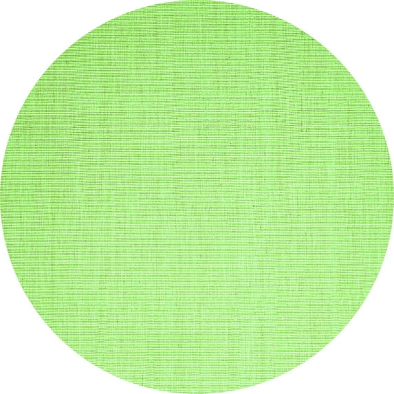 Ahgly Company Indoor Round Abstract Green Contemporary Area Rugs, 3' Round